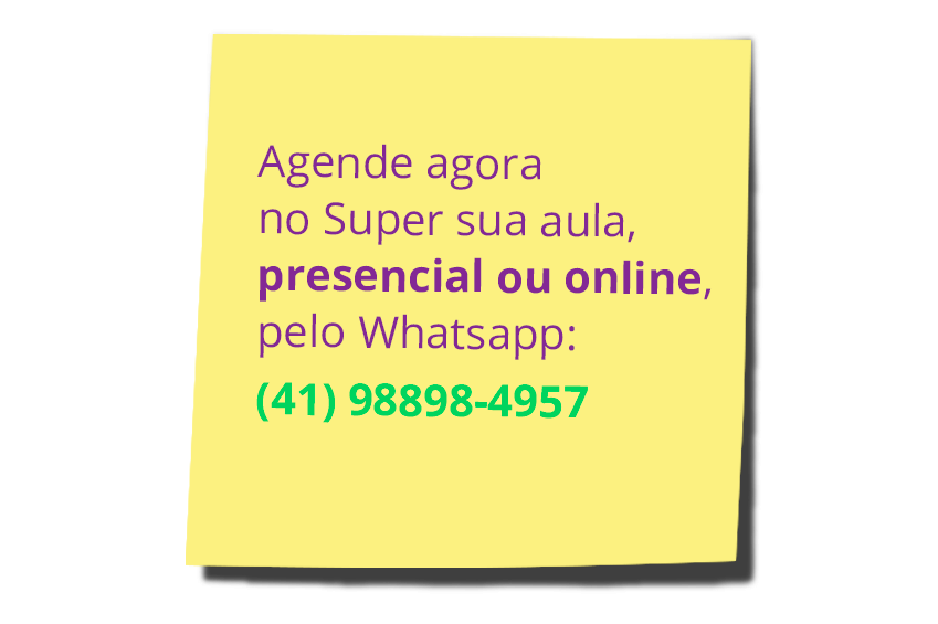 Agendamos aulas online pelo celular ou WhatsApp | SuperAção Juvevê